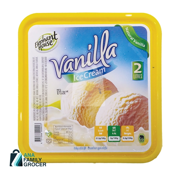 ELEPHANT HOUSE VANILLA 2L