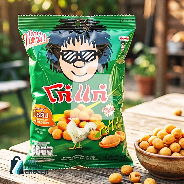 KOH-KAE PEANUTS CHICKEN FLAVOUR COATED PKT 75G  
