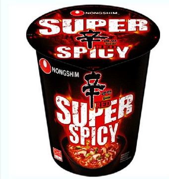 NONGSHIM SHIN  RED CUP NOODLES SUPER SPICY 68G 