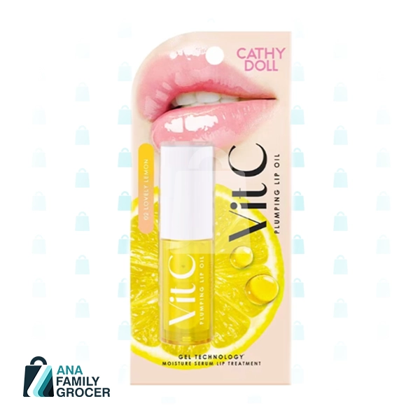 CATHY DOLL PLUMPING LIP OIL NO 2 LOVELY LEMON