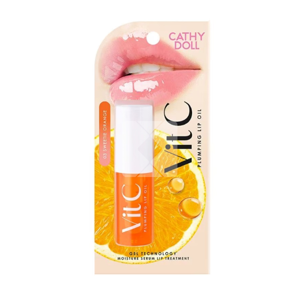 CATHY DOLL PLUMPING LIP OIL NO 03 SWEETIE ORANGE