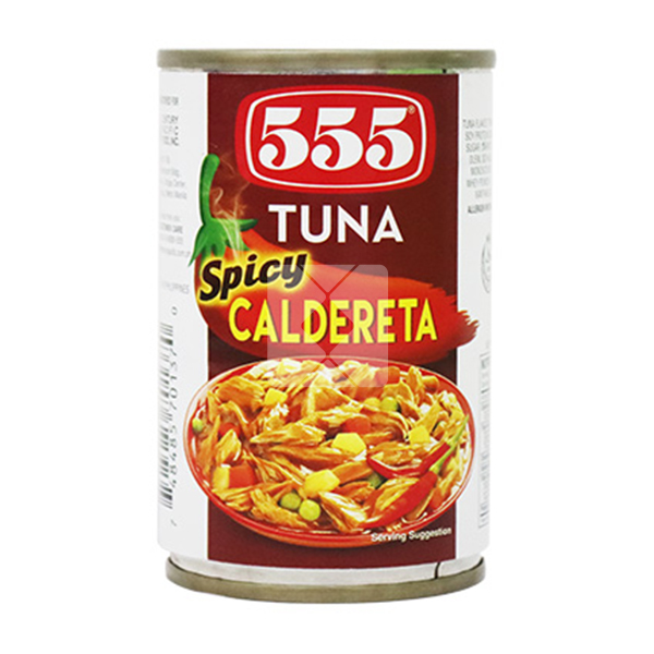 555 TUNA FLAKES SPICY CALDERETA 155G