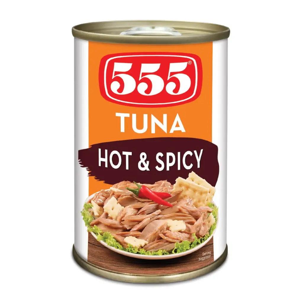 555 TUNA FLAKES HOT & SPICY 155G