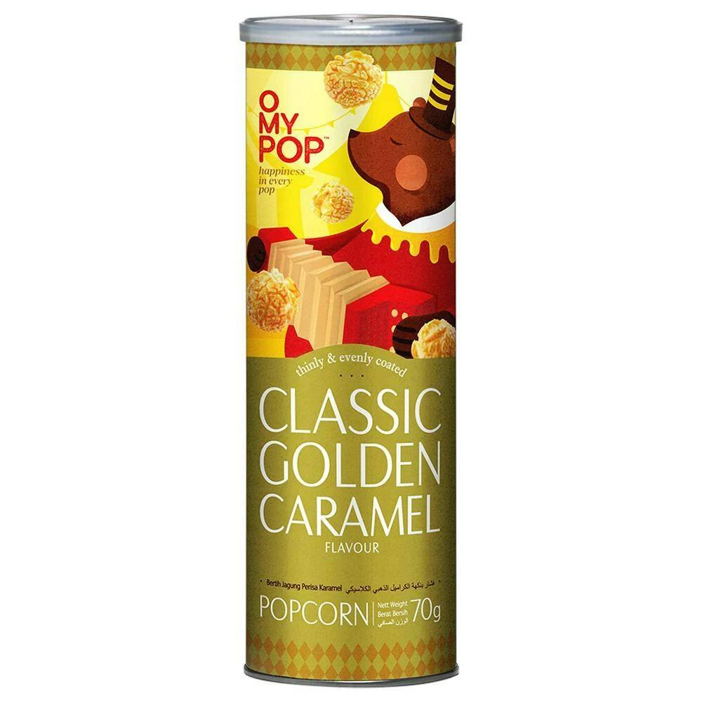 OMYPOP POPCORN GOLDEN CARAMEL 70G
