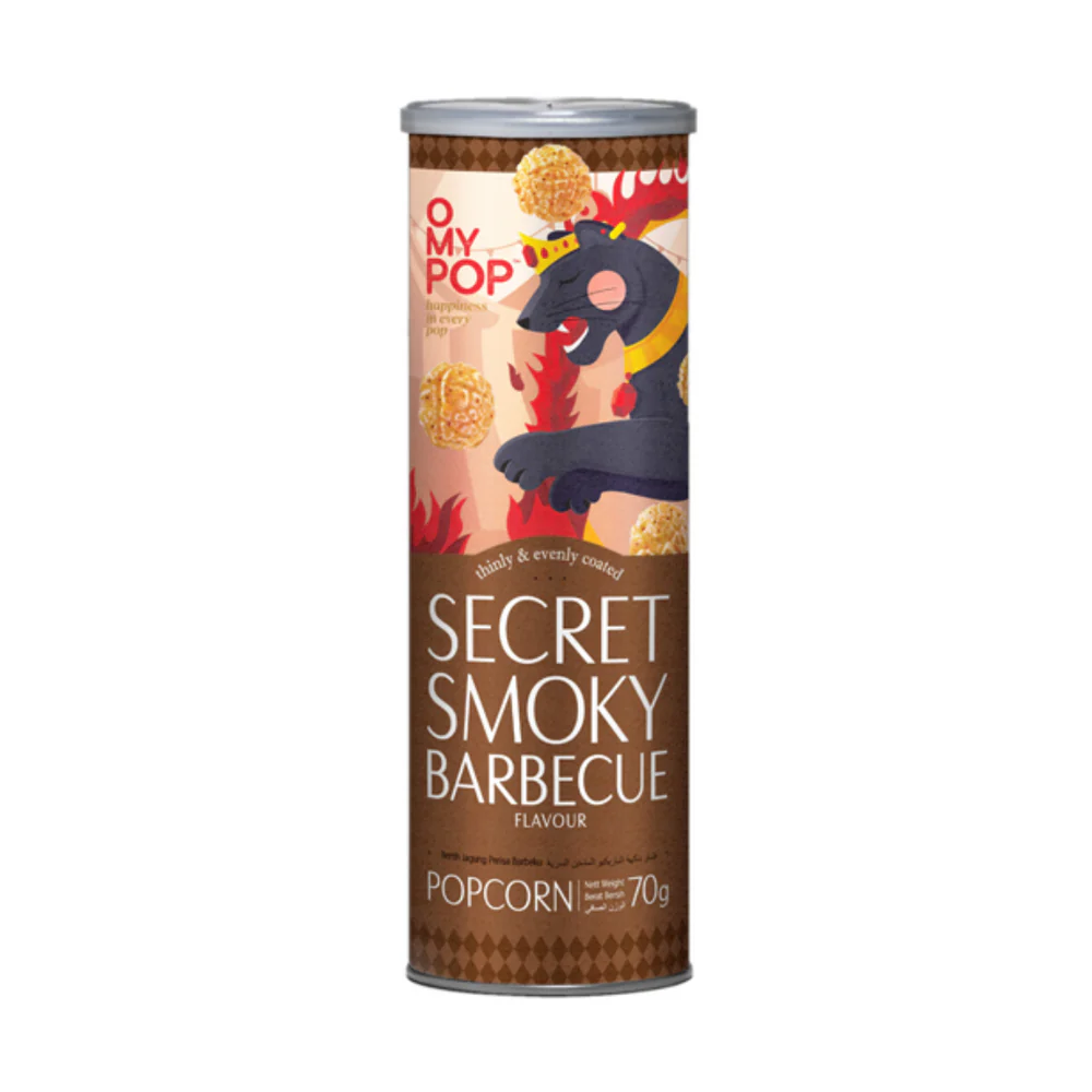 OMYPOP POPCORN SMOKY BARBECUE 70G
