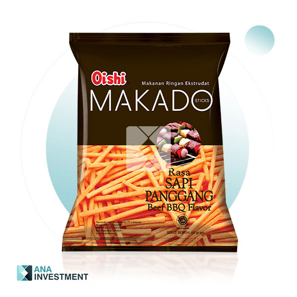 OISHI MAKADO STICKS BEEF BARBEQUE FLAVOR 60G