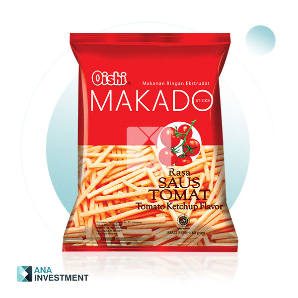 OISHI MAKADO STICKS TOMATO KETCHUP FLAVOR 60G