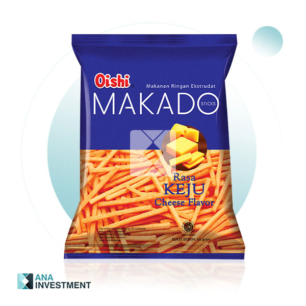OISHI MAKADO STICKS CHEESE FLAVOR 60G 