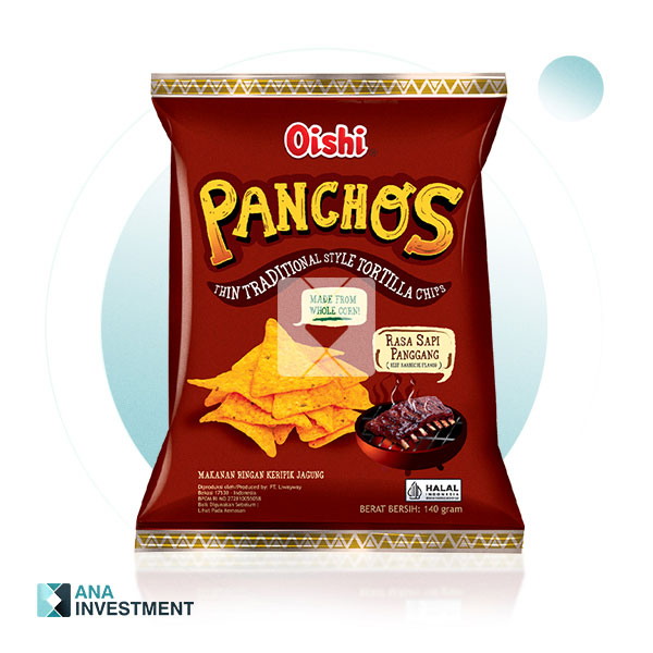 OISHI PANCHOS BEEF BARBEQUE FLAVOR 140G