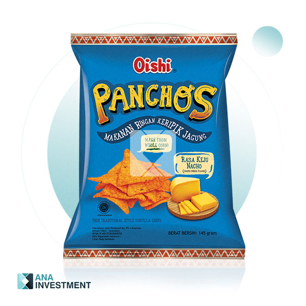 OISHI PANCHOS NACHO CHEESE FLAVOR 140G 