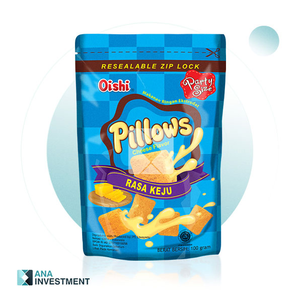 OISHI PILLOWS CHEESE FLAVOR 100G