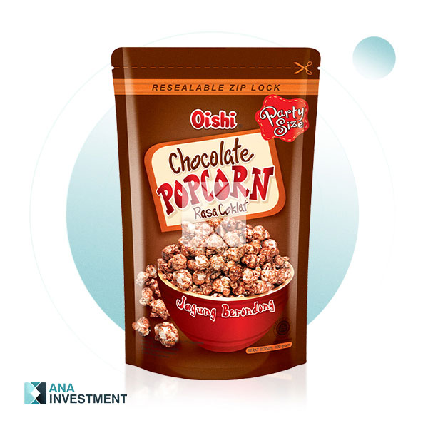 OISHI POPCORN CHOCOLATE FLAVOR 100G 