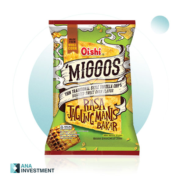 OISHI MIGGOS ROASTED SWEET CORN FLAVOR 55G 