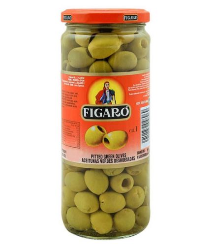 FIGARO PITTED GREEN OLIVE 340G