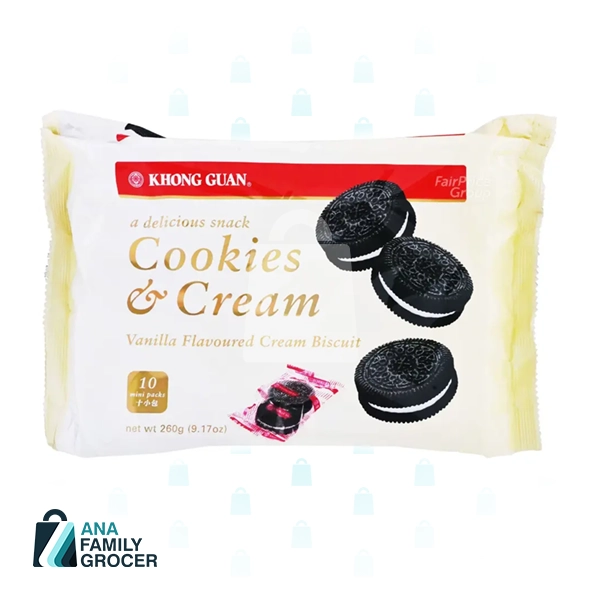 KHONG GUAN COOKIES & CREAM BISCUITS 260G