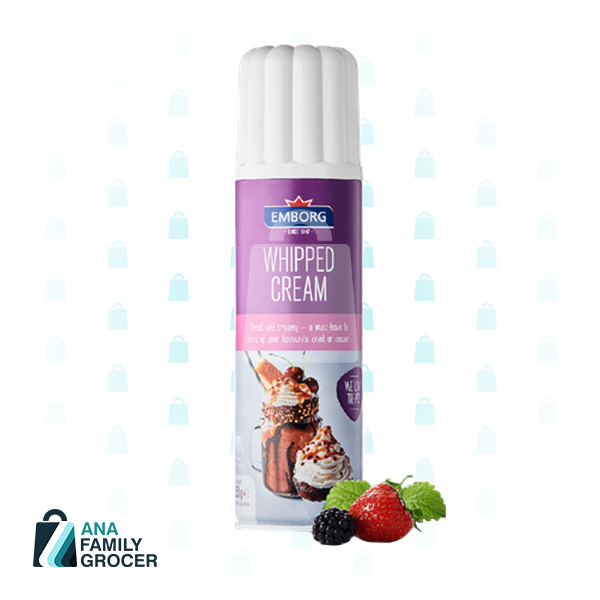 WHIPPED CREAM 30% SWEETENED 250ML