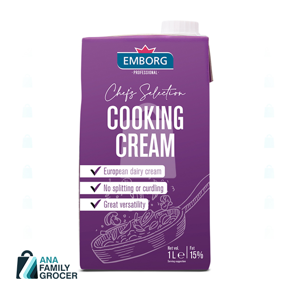 EMBORG COOKING CREAM 15% FAT 1L