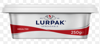 LURPAK DANISH BUTTER UNSALTED 250G 