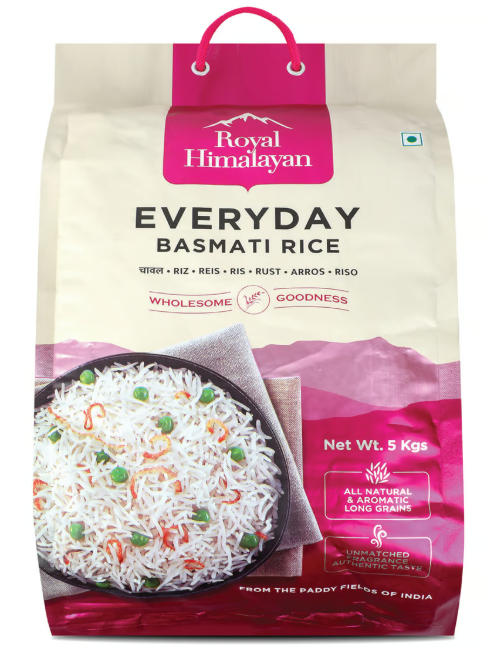 RICE BASMATI ROYAL HIMALAYAN EVERYDAY 5KG