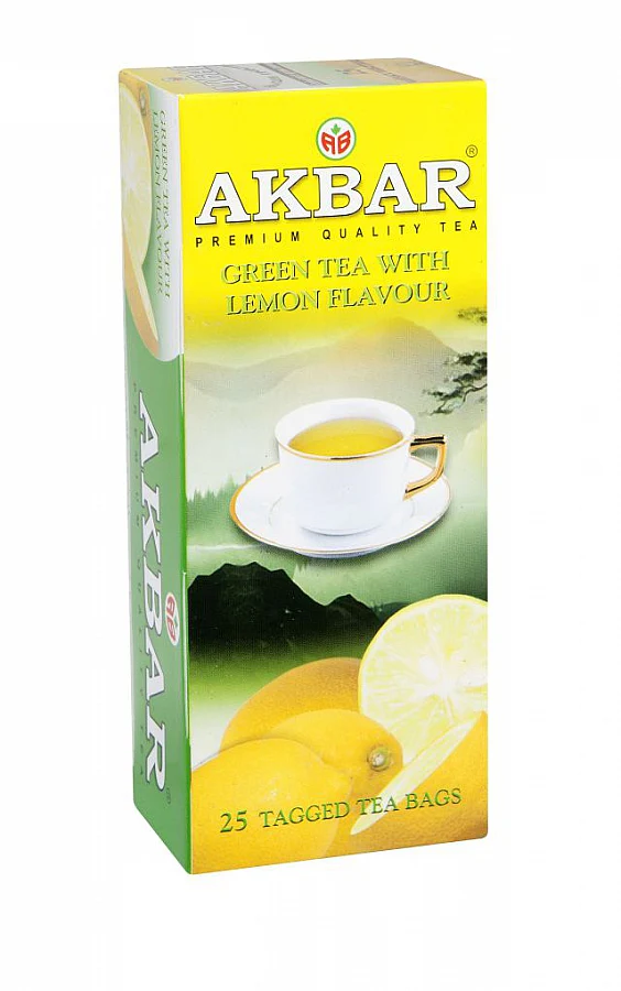 AKBAR GREEN TEA WITH LEMON 1.5X 25
