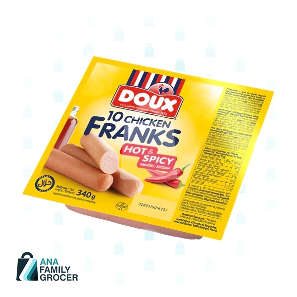 DOUX CHICKEN FRANK 340G