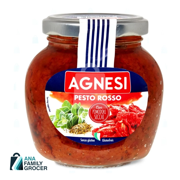 AGNESI PESTO- ROSSO (SUN DRIED TOMATOES) 185G