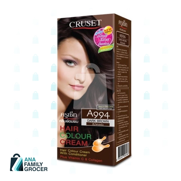 CRUSET HAIR COLOR CREAM 60ML - DARK BROWN A994