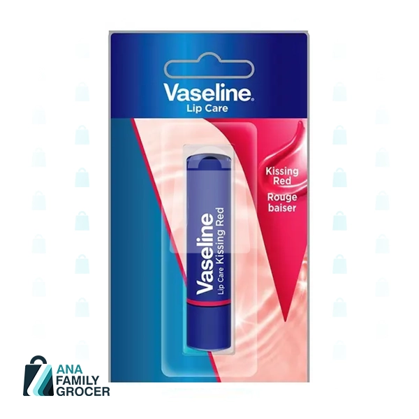 VASELINE LIP CARE 3G (RED, PINK , ROSE)