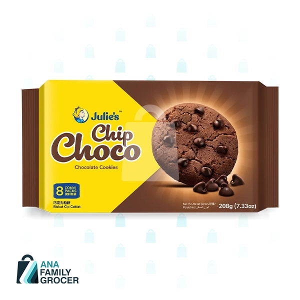 JULIE'S CHIP CHOCO 208G