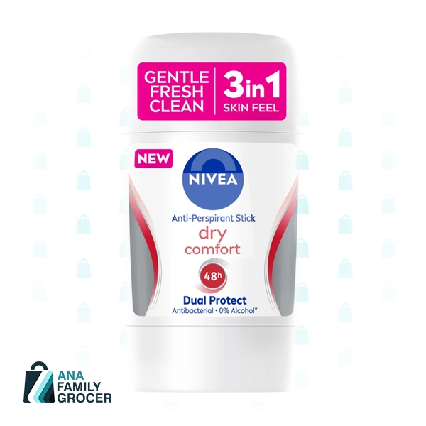 NIVEA DEODORANT STICK DRY COMFORT FEMALE 50ML