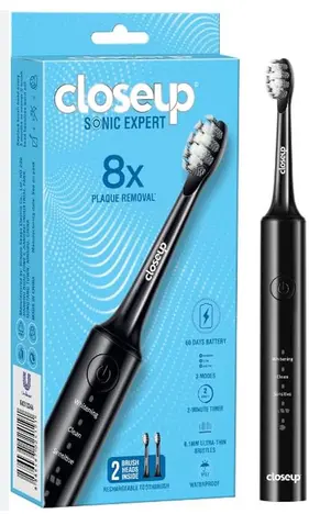CLOSE UP EXPERT MID TIER ELECTRIC TOOTHBRUSH BLACK 