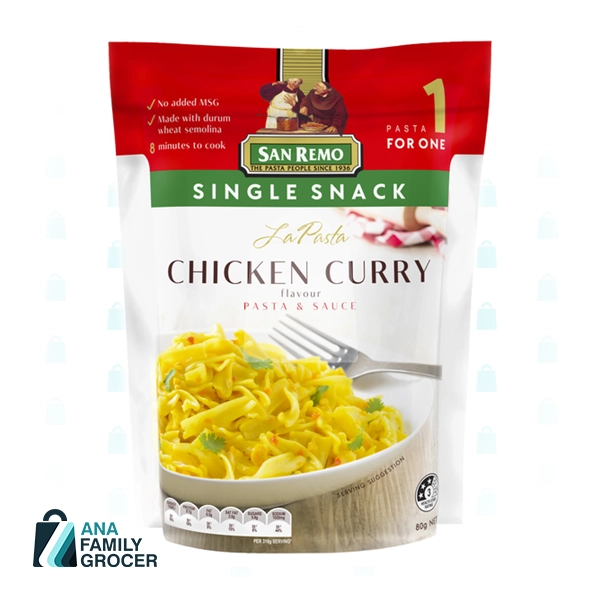 SAN REMO PASTA CHICKEN CURRY #292 80G
