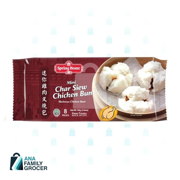 SPRING HOME MINI CHAR SIEW CHICKEN BUN 160G