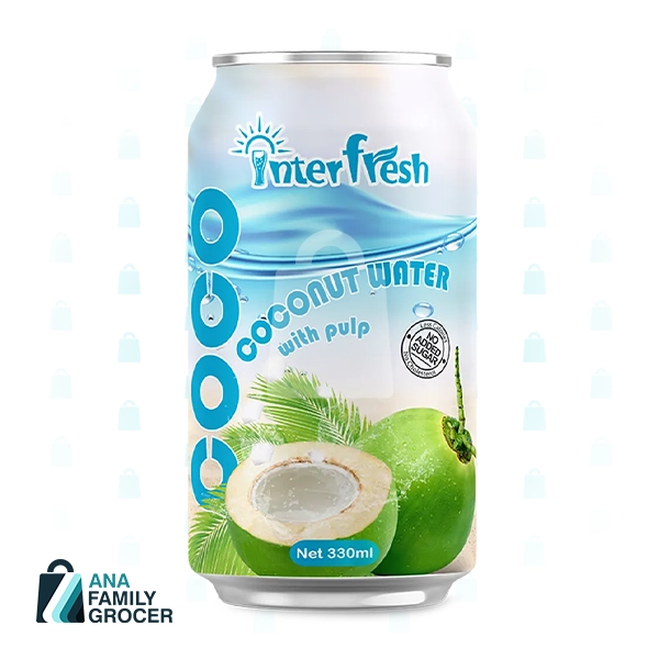 INTER FRESH COCONUT WATER WITH PULP 330ML