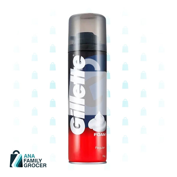 GILLETTE SHAVE FOAM REGULAR 196G