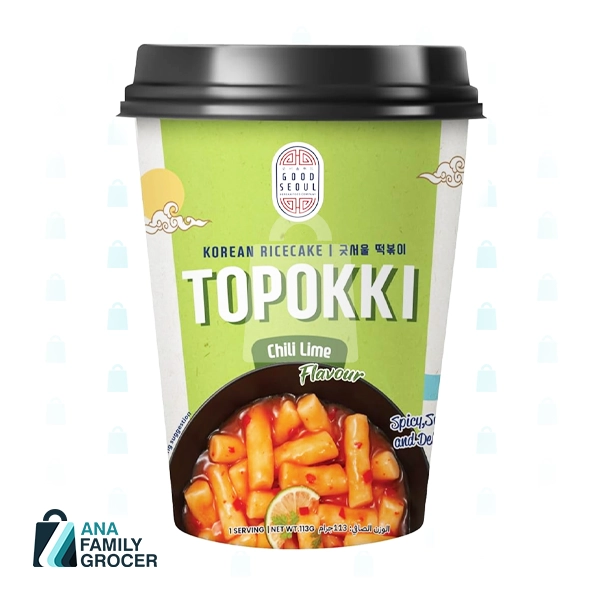 GOOD SEOUL KOREAN RICE CAKE TOPOKKI CHILI LIME 113G
