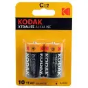 KODAK BATTERY ALKALINE CARD C 2NOS