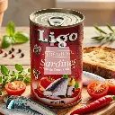 LIGO SARDINES IN TOMATO SAUCE WITH CHILI  155G