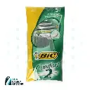 BIC DISPOSABLE RAZOR COMFORT 2 GREEN 5'S