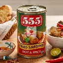 555 FRIED SARDINES HOT & SPICY 155G X 50